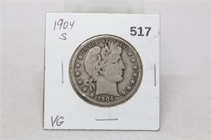 1904 S Half Dollar-VG