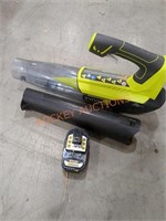 RYOBI 18v Cordless Jet Fan Blower, Missing Charger