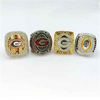 Georgia Bulldogs 4 Piece Champs Ring Set