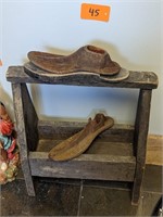 Vintage Shoe Forms and Carrier