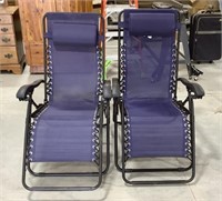 2- outdoor zero gravity chairs