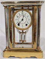Seth Thomas Brass Regulator Mantle Clock