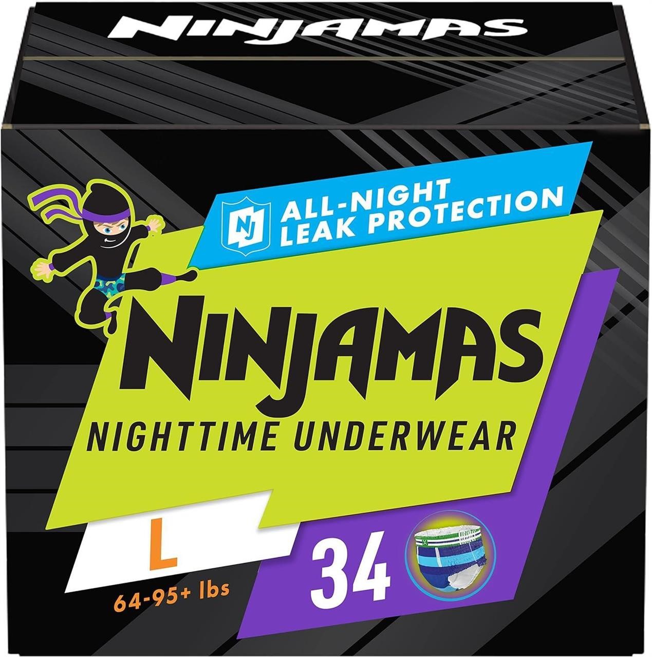Pampers Ninjamas Boys L, 34 Count