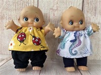 2 Kewpie Dolls Squeaks & Turn Joints