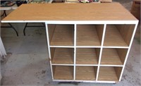 9 cubby hole cabinet.