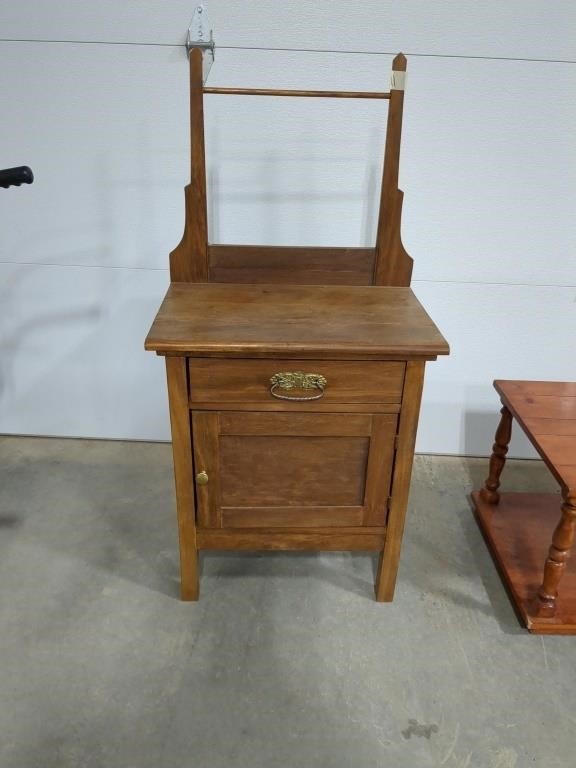 Small wash stand 23"w x 15"d x 48"h to top of