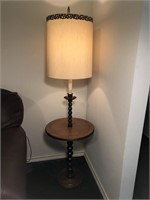 Mid Century Floor Lamp with Table is 62 inches