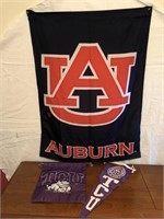 Auburn and TCU banners
