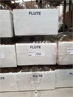 3 Boxes of 18 Champagne Flutes