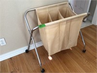 Laundry basket on rollers