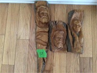 3 Wood carvings