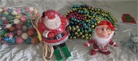 Vintage Glass Beads, German Paper Star Ornaments,