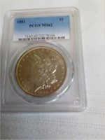 1883 PCGS MS 62 morgan