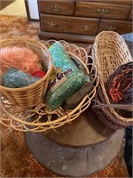 WICKER BASKETS EASTER GRASS YARN