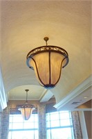 Decorated Inverted Dome Chandeliers