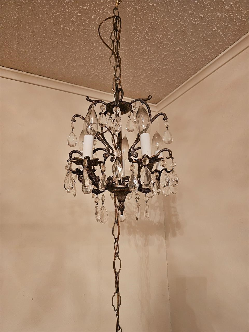 Vintage 5 light chandelier