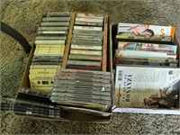 Assorted DVDS, CDS, Tapes