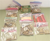 EMPTY BRASS INCLUDES 3 BOXES OF 25-35, 38 &
