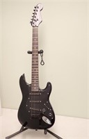 SQUIRE ELECTRIC GUITAR (STAND DOES NOT SELL)