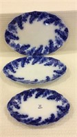 Set of 3 Flo Blue England Matching Platter Set