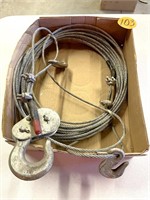 Steel Cable w/ Hooks