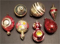 6 Unusual Antique Glass Christmas Ornaments