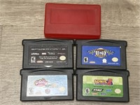 (4) Gameboy Advanced Games - Sonic 2; Spider-Man