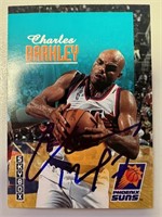 Suns Charles Barkley Signed Card with COA