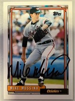 Orioles Mike Mussina Signed Card with COA