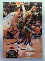 Supersoncis Gary Payton Signed Card with COA