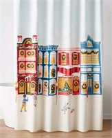 Threshold Winter City Scene Shower Curtain 72 x 72