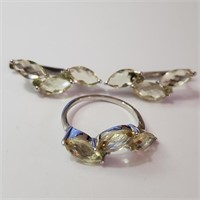 $440 Silver Lemon Quartz Set