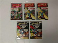 5 Adventure Comics. Including: 343, 344 (x2), 345