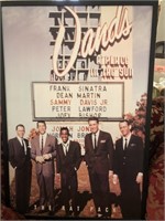 Framed Poster- "Rat Pack"  37" x 25"