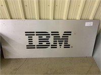 IBM sign raised on aluminum 53" x 23"