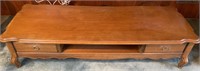 Vintage Solid Maple Cocktail/Coffee Table w/ 2