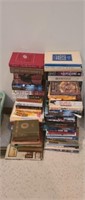 Large assortment hardcover books, various authors