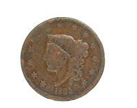 1835 Cent F+ BID EARLY