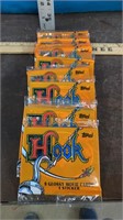 12 Pks. Collectible Topps Hook Cards 8 Cards & 1