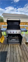 Gas powered barbecue