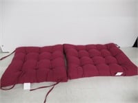 Patio Chair Tuffed Cushion, 18x18" Burgandy