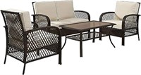 Crosley Furniture 4pcs Outdoor Wicker Seating Set
