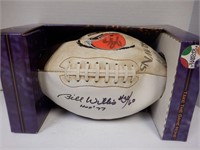 BILL WILLIS SIGNED AUTO CLEVEAND BROWNS FOOTBALL