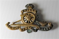 WWII, Military Cap Badge From Royal Artillery