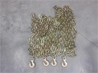 2 Unused 3/8" X 20' G70 Chains *BID X 2*