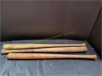 (3) Vintage Wood Baseball Bats