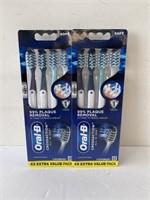 2  4 pack Oral b toothbrushes