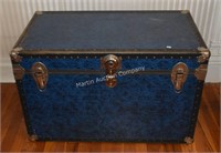 (B2) Blue Storage Trunk - 33x19x21"