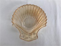 Iridescent Shell Dish with Fruit Pattern Handle