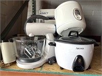 Rice Cookers, Sunbeam Mixer, Hoverboard,